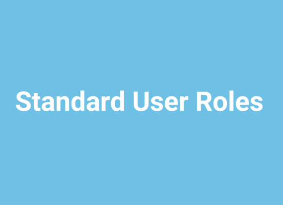 Standard User Roles v2